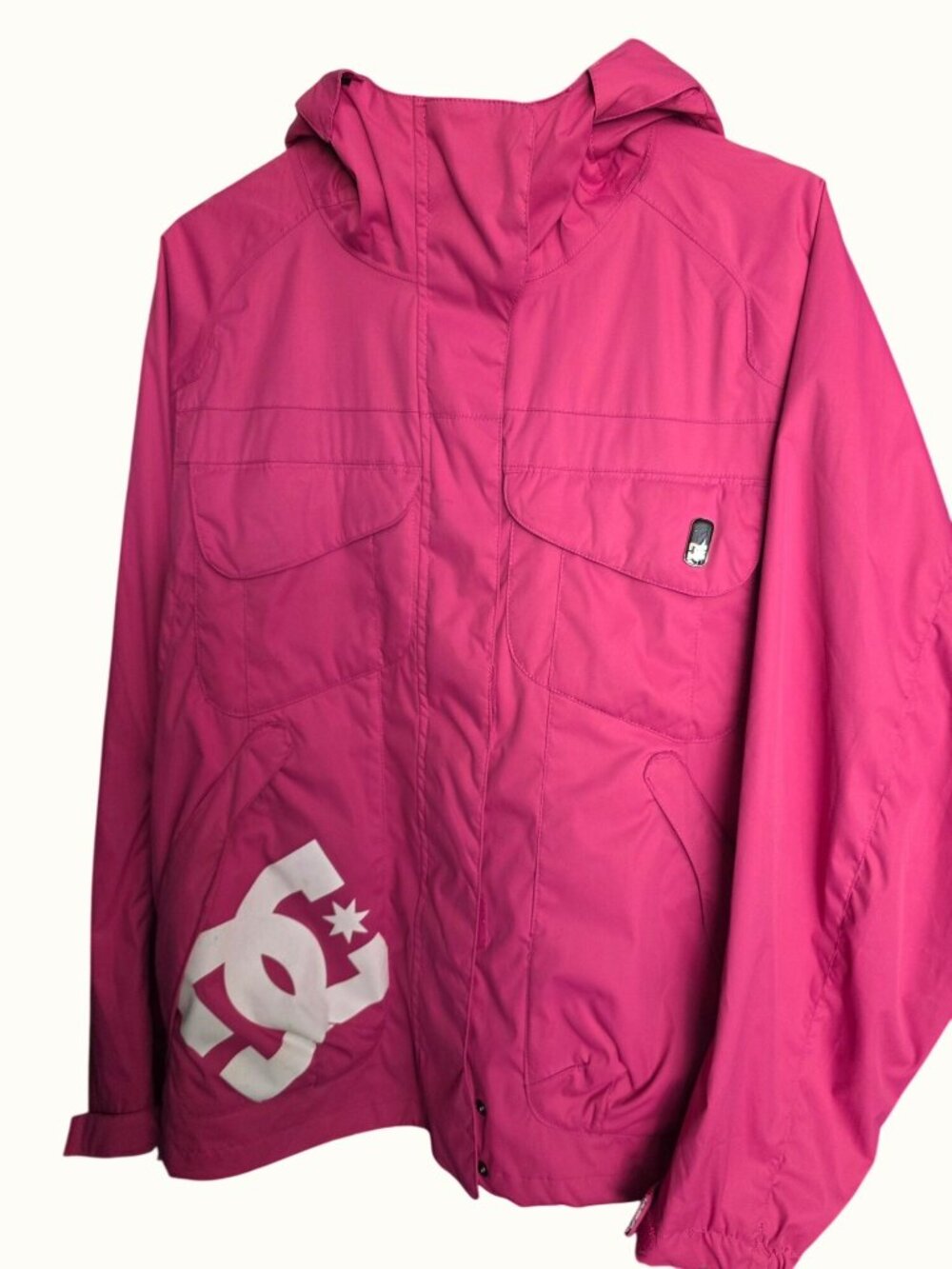 DC Shoes Womens Snowboard Jacket M Pink Exotex 5000 Waterproof Hooded Y2K Style
